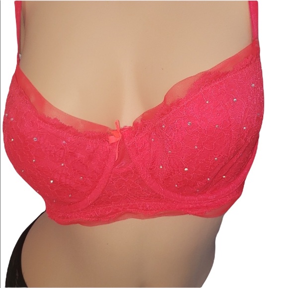 Victoria's Secret Dream Angels Rhinestone Balconet Bra  34DD 34E - Picture 3 of 8